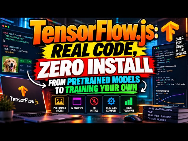 TensorFlow.js: Real Code, Zero Install — From Pretrained Models to Training Your Own