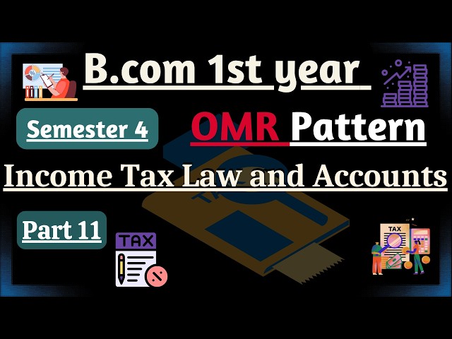 MCQ's of Income Tax Law and Accounts| semester 4| OMR Pattern Part 11