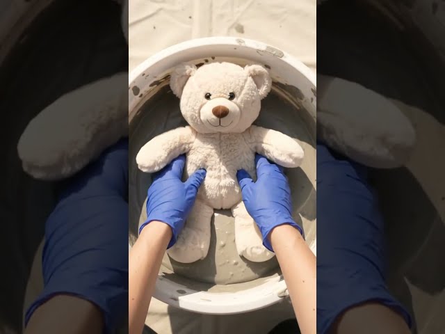 Is This the Coolest Garden Hack Ever? Concrete Teddy Bear Tutorial 🧸✨ #diy #shorts