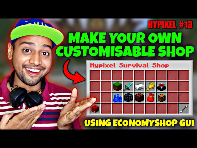 How To Make A Custom Shop Like Hypixel Server Using EconomyShopGUI Plugin 🤔