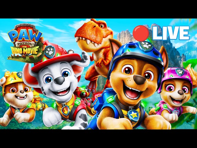 🔴 LIVE | The ULTIMATE Dino Missions 🦖 | Non-Stop Rescues | Get Ready for The PAW Patrol: Dino Movie!
