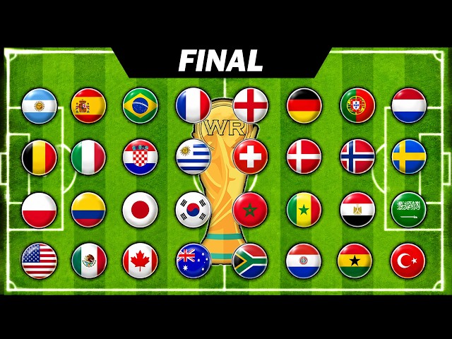 *NEW* FINALE | Best Countries Football World Cup Tournament | Soccer Marble