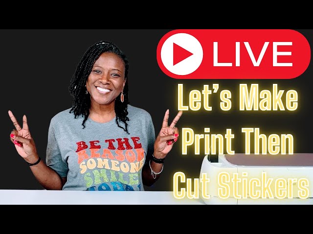 Live: Cricut for Beginners - Let's Make Print Then Cut Stickers #cricut #printthencut