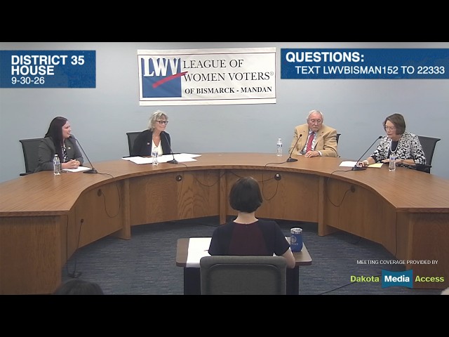 League of Women Voters – District 35 House Candidate Debate