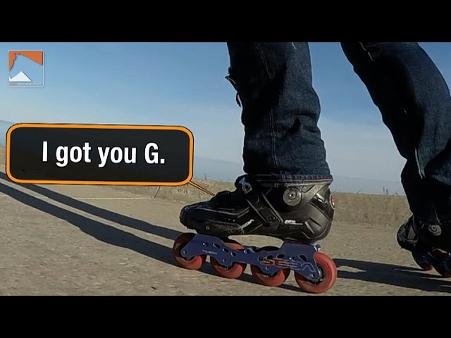 Inline Skating Down Hill Slowing Tutorial -Rollerblading Drag Stop