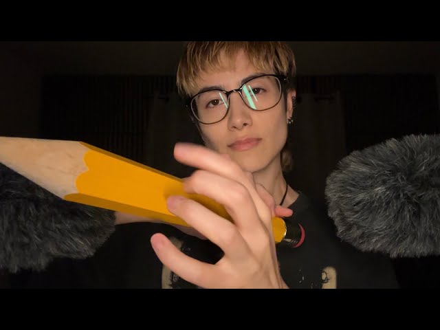 Anticipatory giant pencil scratching and tapping ASMR