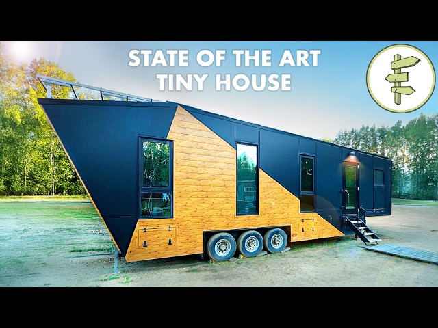 *State of the Art* Off-Grid Tiny House Packed with Unique Design Features! FULL TOUR