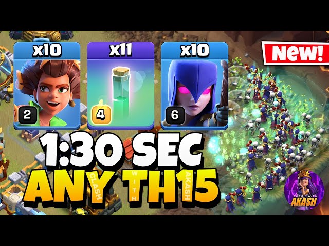 TH15 Root Rider Witch attack Strategy !! Th15 Attack Strategy (Clash of Clans)