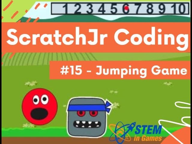 ScratchJr Coding Lesson 15 | How to make a Jumping Game | Beginner Tutorial | How to Code Games