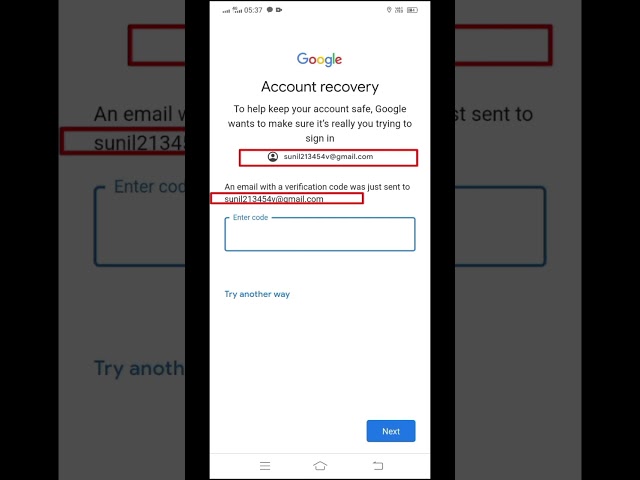 google account recover || gmail account recovery kaise kare #shorts #ytshorts #sunilmahi