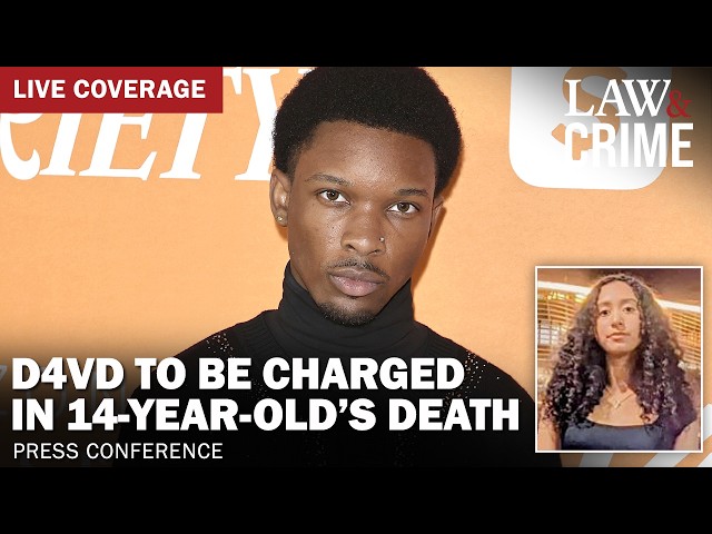 LIVE: D4vd to Be Charged in 14-Year-Old’s Death — Press Conference
