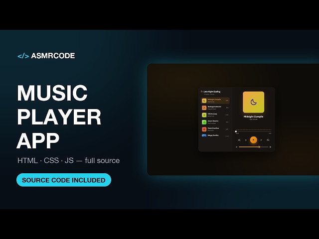 Building a Music Player App — Coding ASMR | No Talking | Keyboard Sounds