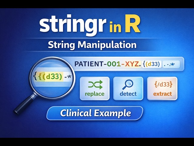 Stringr in R for Clinical Data | String Manipulation in R with Clinical Example