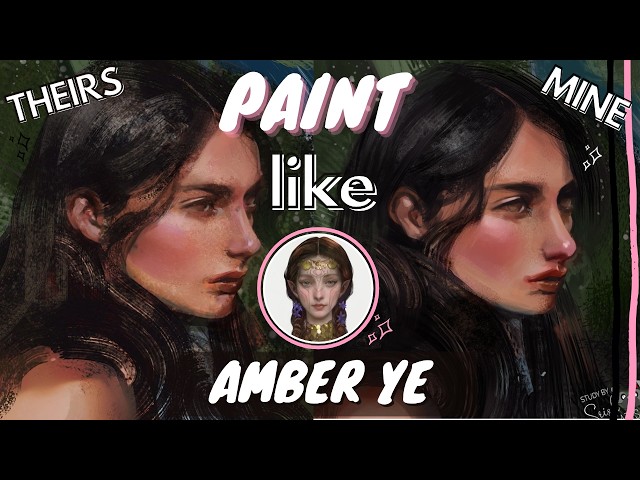 PAINT LIKE AMBER YE 🎨 Digital Art Tutorial for Classical Chinese Stylized Portrait Art