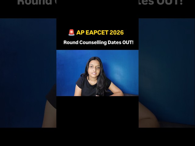 AP EAPCET 2026 First Round Counselling Dates Out 🔥 Complete Schedule & Important Deadlines
