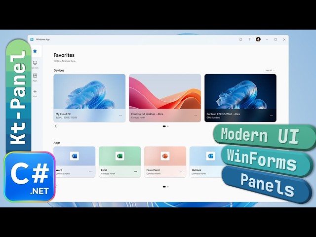 C# .NET Tutorial - Stop Using the Default WinForms Panel - Use KtPanel🚀😍