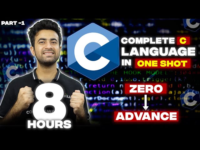 C Language Full Course Part 1 | Beginner to Advanced with 100+ Questions and Notes