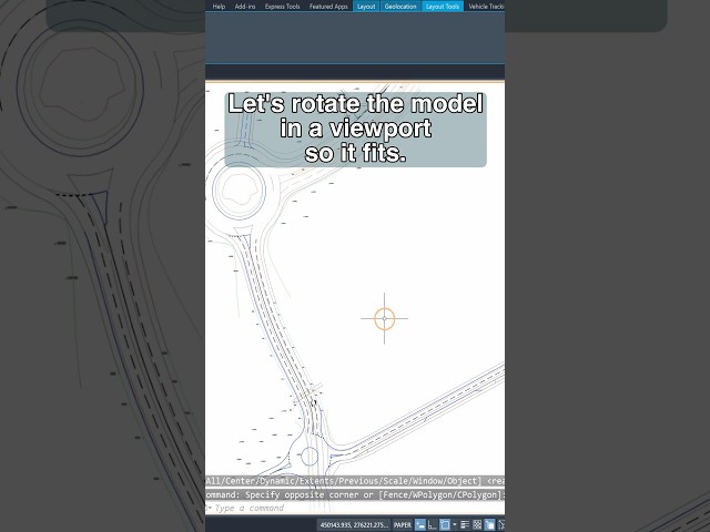 How to Rotate the Viewport View | #civil3d  Made Easy | 4K Video | Tutorial  #autocad