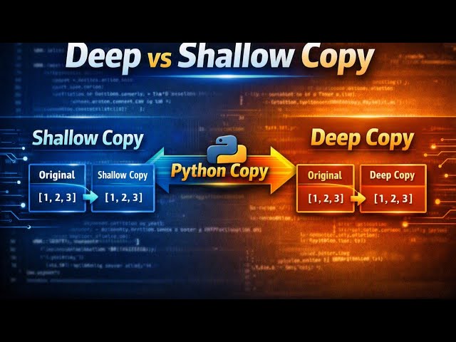how deep copy and shallow copy works in Python!!