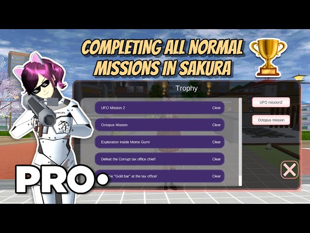 Completing All Normal Missions in Sakura School Simulator | Trophy Compilation 🏆 | Speedrun 😎