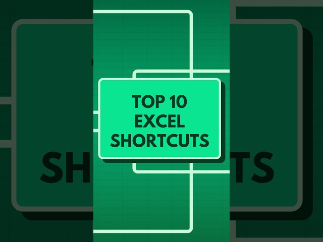 10 Excel shortcuts that make you dangerously efficient 😎