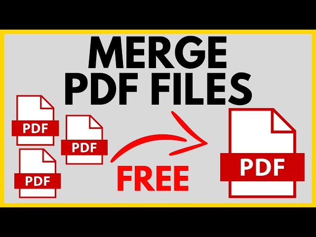 How to Merge PDF Files Into One - Combine PDFs FREE