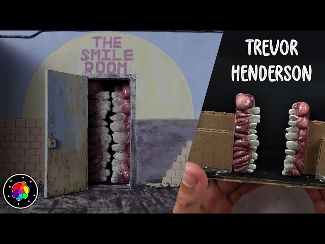 How to Make THE SMILE ROOM of Trevor Henderson with Clay and Cardboard | PlastiVerse