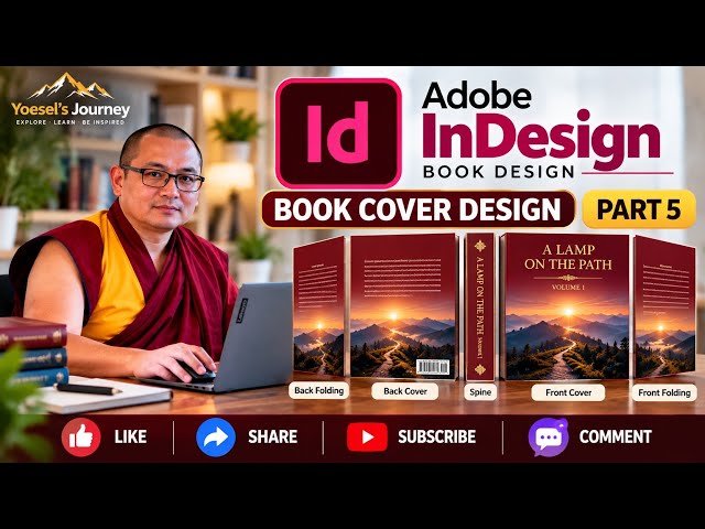 Adobe InDesign CC Book Design | Part 5 | Book Cover Design | Front, Back, Spine & Folding