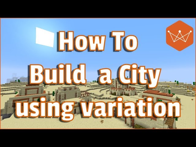 Minecraft Tutorial how to build a city in Minecraft from a single house using variation