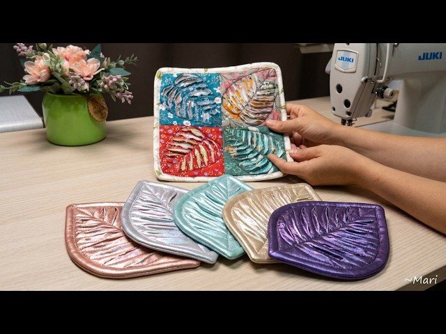 Brilliant Sewing Trick You Didn't Know! Easy Leaf Potholder Tutorial