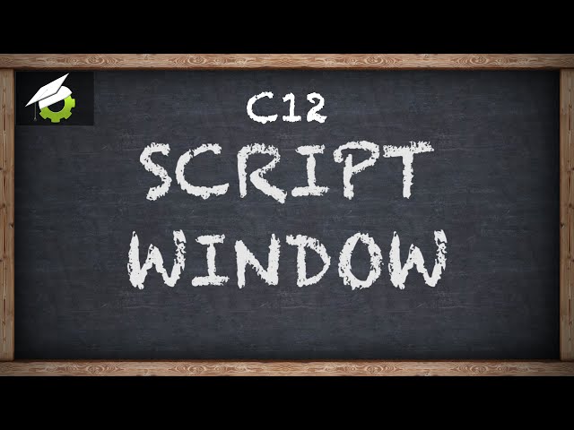 C12 - GameMaker: Studio - Script Window