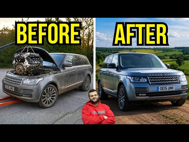 I REBUILT A BROKEN DAMAGED RANGE ROVER ENGINE 5.0 V8 SUPERCHARGED | FULL BUILD