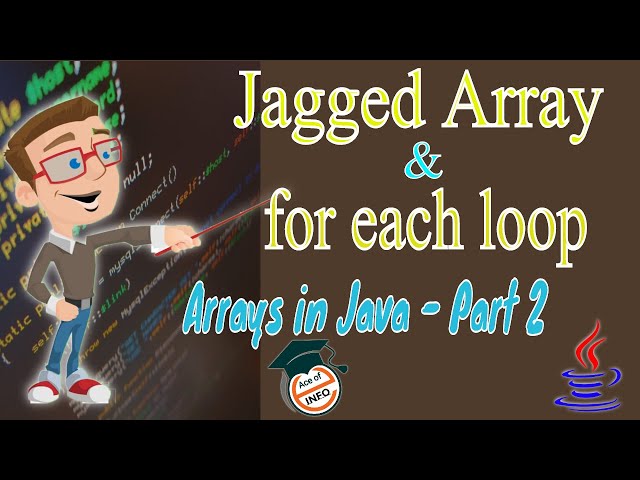 Jagged Arrays and For Each loop in java | Arrays tutorial part-2