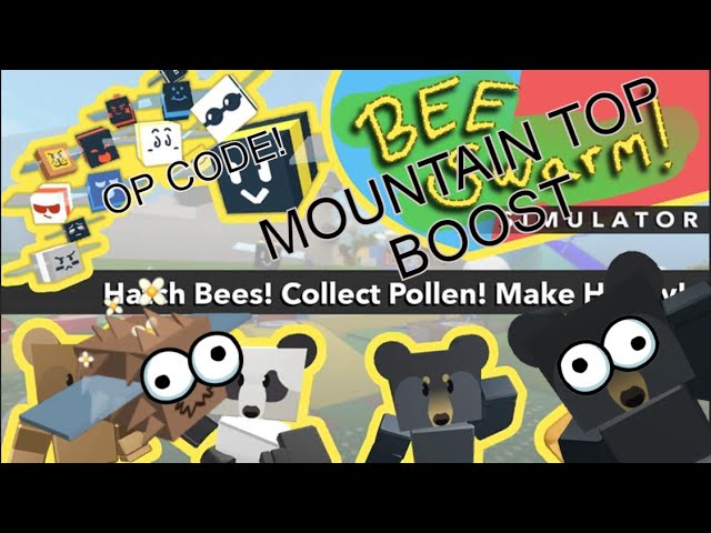 OP BEE SWARM SIMULATOR CODE! MOUNTAIN TOP BOOSTS AND BUFF!