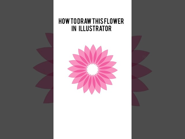 How to Draw a Beautiful Flower in Adobe Illustrator | Easy Illustrator Tutorial for Beginners