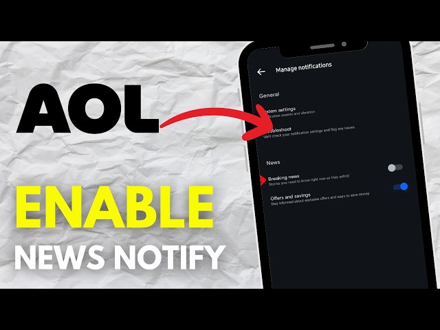 How To Enable Breaking News Notifications On AOL Mail (2026)