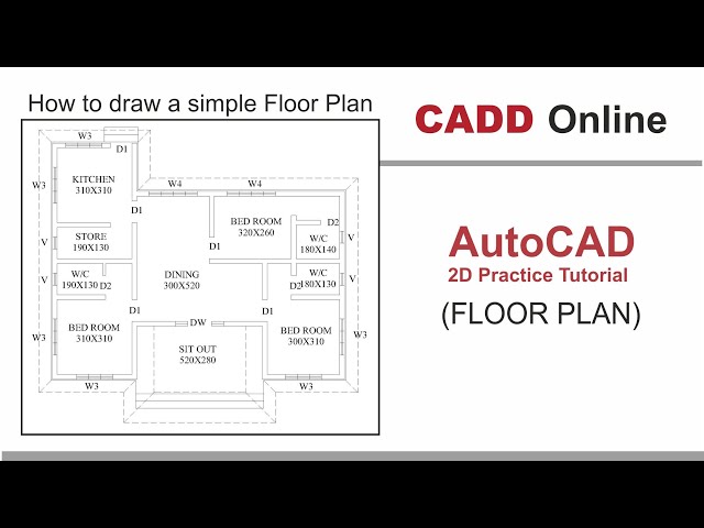 FLOOR PLAN in AUTOCAD