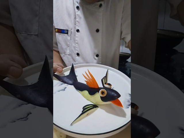 🍆🐬 AmazingEggplantCarving Art | CreativeCarrot&Dolphin ShapeDesigns|EasyVegetable CarvingTutorial ✨🔪