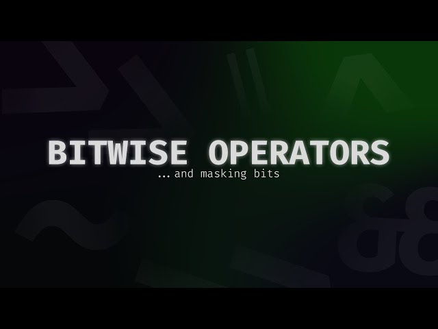 A visual guide to bitwise operators in C++