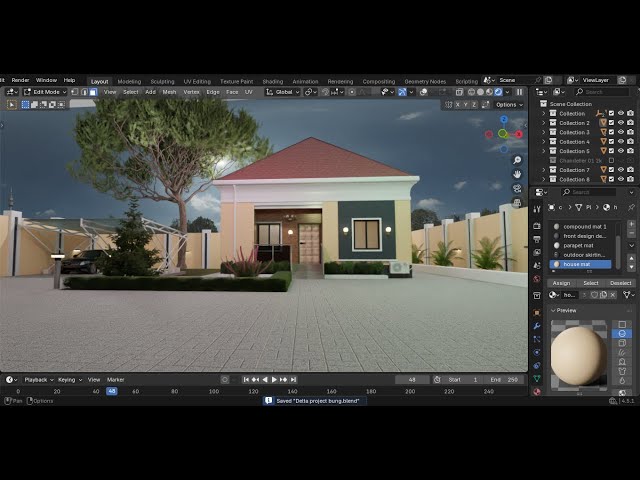 How to Model a 3-Bedroom Bungalow in Blender: Step-by-Step Guide