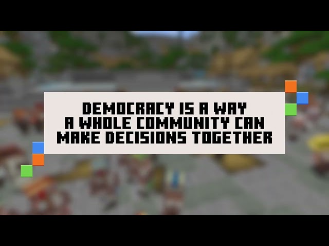 Minecraft Village Square: Democracy