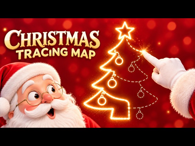 🎶Christmas Tracing Map for Students🎨💫 Doodle Art Map 🎶 Carol “Silent Night” 🎶