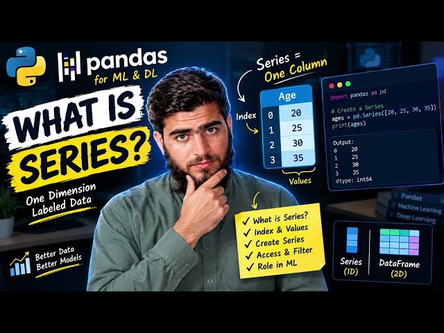 #3 What is Pandas Series in Python? | Pandas for ML & DL #3