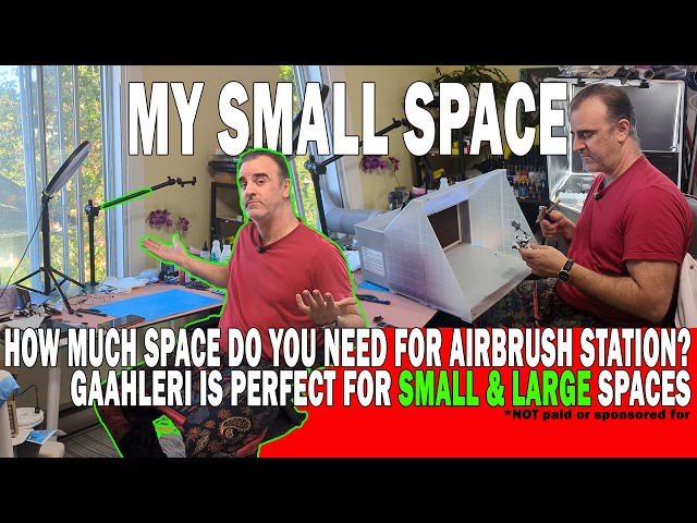 How Much Space Do You NEED For An Airbrush & Building Studio? You Have More Space Than You Think
