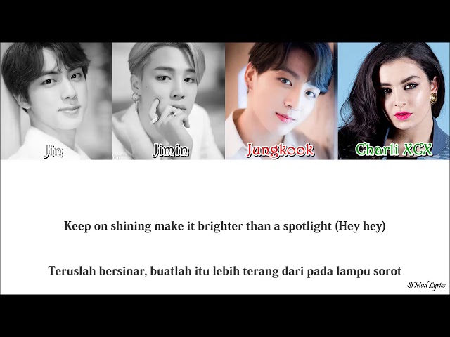 BTS (방탄소년단), Charli XCX - Dream Glow (HAN_ROM_IND_Color_Code_Lyrics)