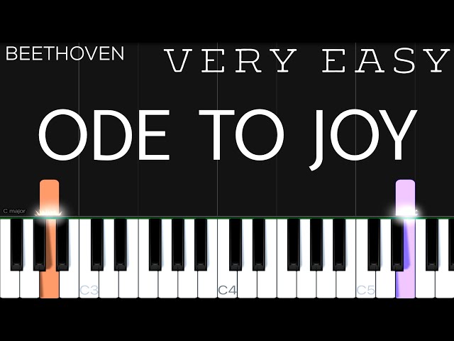 Beethoven - Ode To Joy | VERY EASY Piano Tutorial