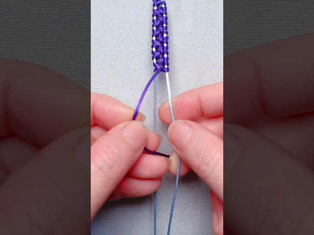 How to make a purple tie bracelet macrame #DIY#handmade#artcraft#knot #friendshipbracelet #knitting