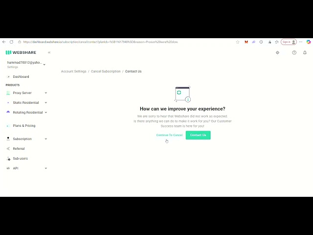 How to Cancel Webshare Subscription Easily
