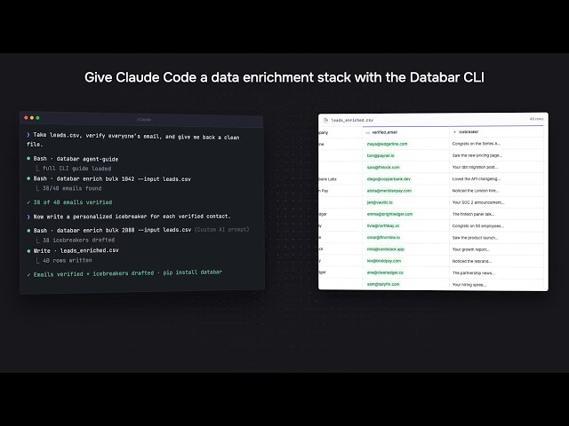 Run your GTM with code | Databar CLI and Python SDK