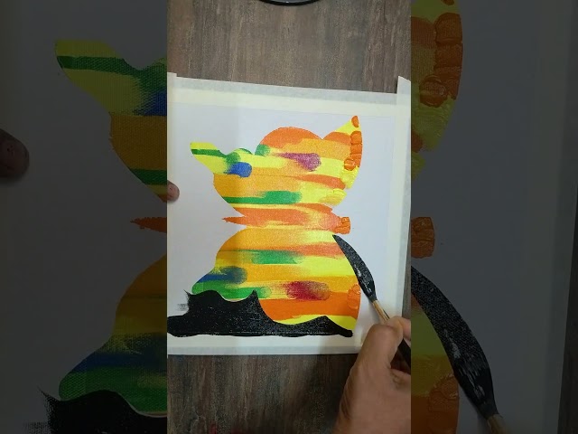 Abstract Butterfly painting | Easy acrylic abstract painting #acryliccolorart #painting